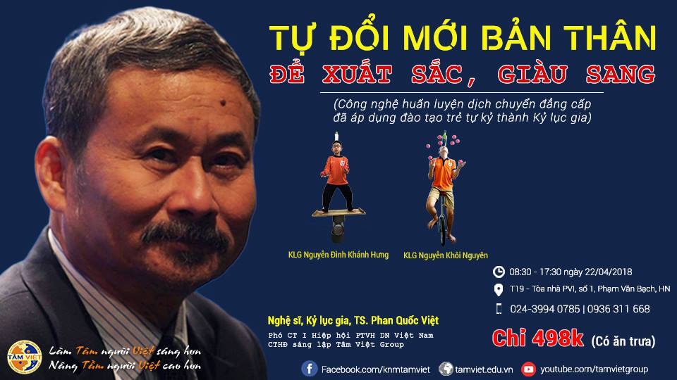 Tự đổi mới bản thân để xuất sắc giàu sang