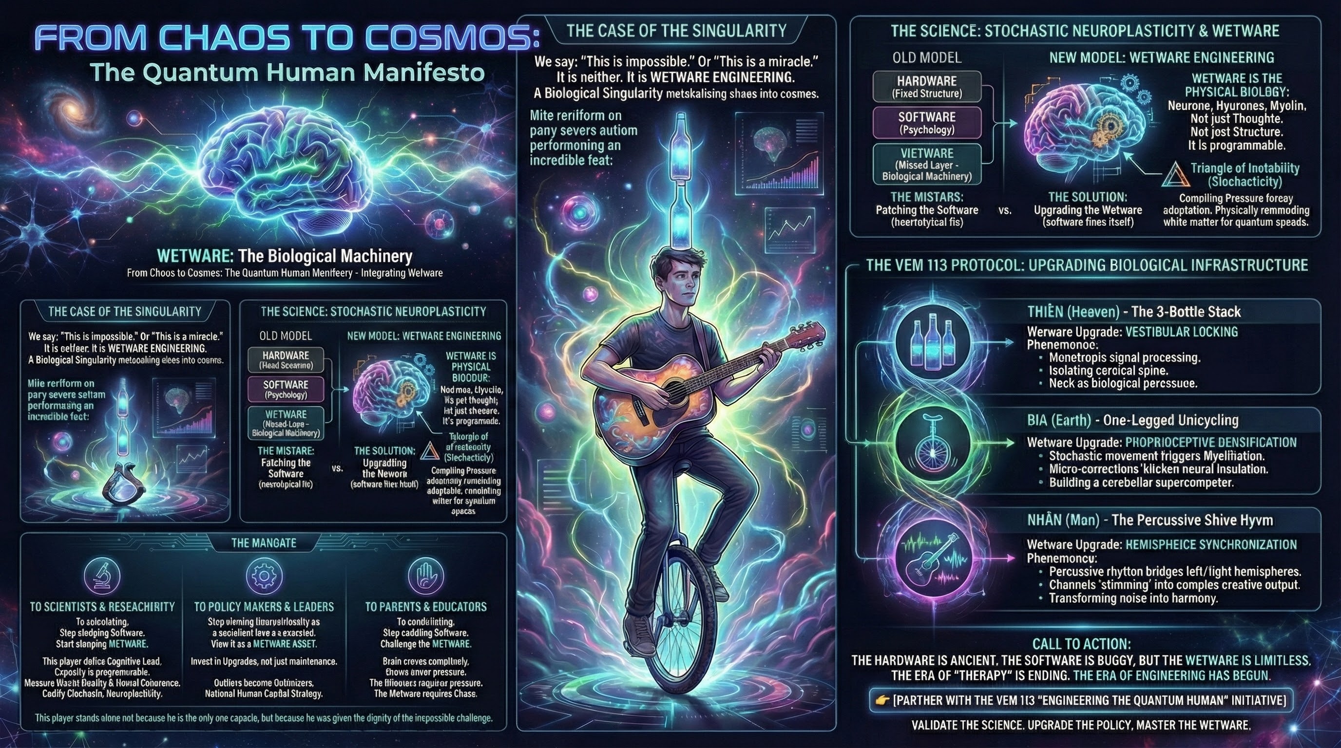FROM CHAOS TO COSMOS: The Quantum Human Manifesto in the AI Era
